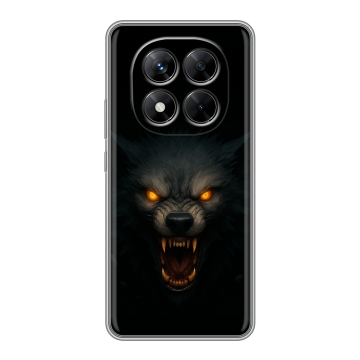Силиконовый чехол на Xiaomi Redmi Note 14 Pro 5G с принтом Волк