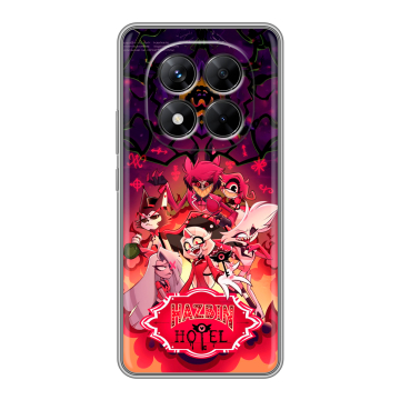 Силиконовый чехол на Xiaomi Redmi Note 14 Pro 5G с принтом Hazbin Hotel Отель Хазбин Силиконовый чехол на Xiaomi Redmi Note 14 Pro 5G с принтом Hazbin Hotel Отель Хазбин