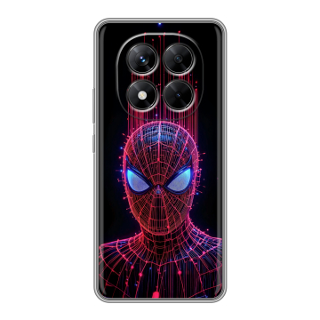 Силиконовый чехол на Xiaomi Redmi Note 14 Pro 5G с принтом Spiderman Человек паук Силиконовый чехол на Xiaomi Redmi Note 14 Pro 5G с принтом Spiderman Человек паук