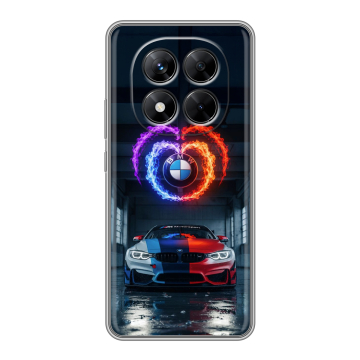 Силиконовый чехол на Xiaomi Redmi Note 14 Pro 5G с принтом BMW БМВ Силиконовый чехол на Xiaomi Redmi Note 14 Pro 5G с принтом BMW БМВ