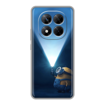 Силиконовый чехол на Xiaomi Redmi Note 14 Pro 5G с принтом Миньоны Силиконовый чехол на Xiaomi Redmi Note 14 Pro 5G с принтом Миньоны
