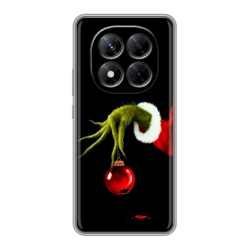 Силиконовый чехол на Xiaomi Redmi Note 14 Pro 5G с принтом Новый год Гринч