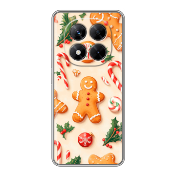 Силиконовый чехол на Xiaomi Redmi Note 14 Pro 5G с принтом Новый год