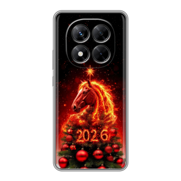 Силиконовый чехол на Xiaomi Redmi Note 14 Pro 5G с принтом Новый год