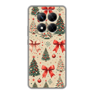 Силиконовый чехол на Xiaomi Redmi Note 14 Pro 5G с принтом Новый год