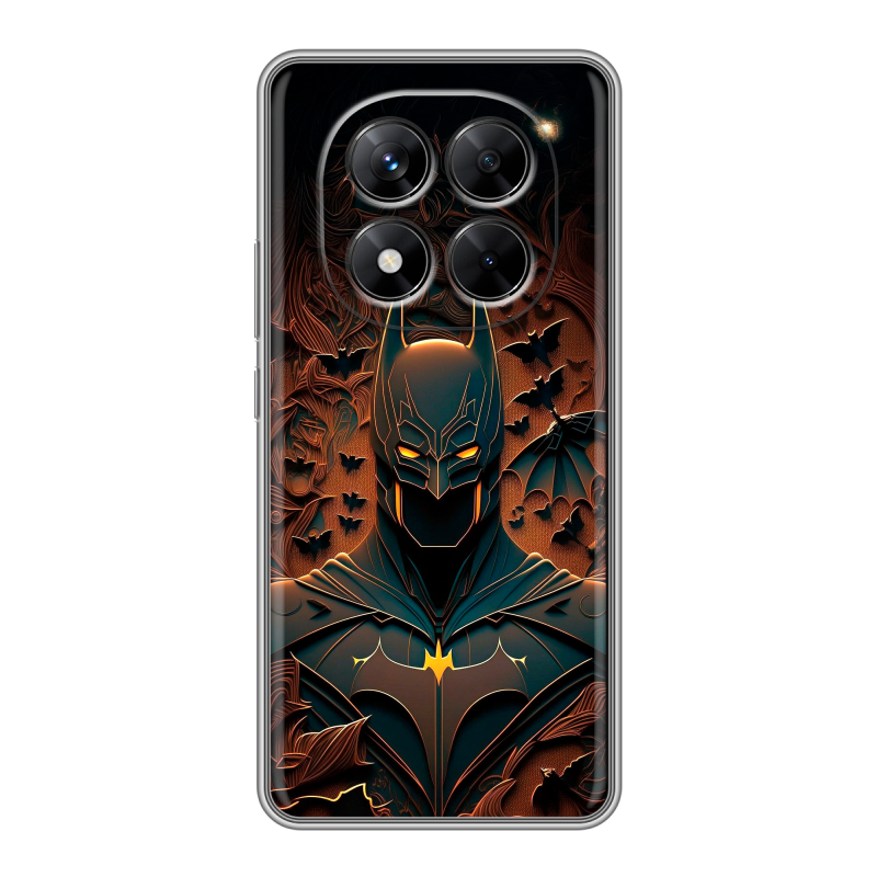 Силиконовый чехол на Xiaomi Redmi Note 14 Pro 5G с принтом Batman Бэтмен Силиконовый чехол на Xiaomi Redmi Note 14 Pro 5G с принтом Batman Бэтмен