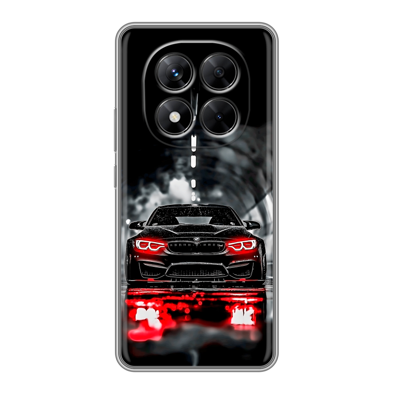 Силиконовый чехол на Xiaomi Redmi Note 14 Pro 5G с принтом BMW БМВ Силиконовый чехол на Xiaomi Redmi Note 14 Pro 5G с принтом BMW БМВ