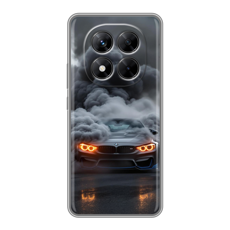 Силиконовый чехол на Xiaomi Redmi Note 14 Pro 5G с принтом BMW БМВ Силиконовый чехол на Xiaomi Redmi Note 14 Pro 5G с принтом BMW БМВ