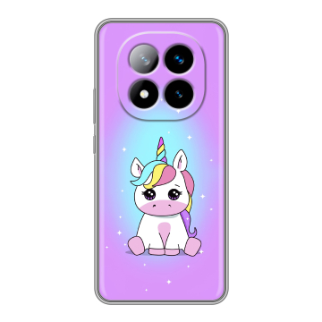 Силиконовый чехол на Xiaomi Redmi Note 14 Pro Plus с принтом Единорог Силиконовый чехол на Xiaomi Redmi Note 14 Pro Plus с принтом Единорог