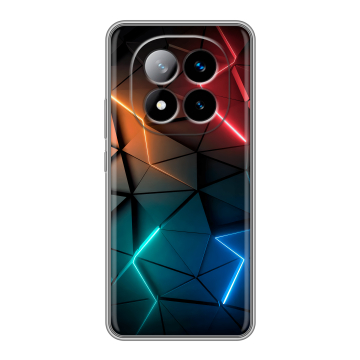 Силиконовый чехол на Xiaomi Redmi Note 14 Pro Plus с принтом Абстракция неон Силиконовый чехол на Xiaomi Redmi Note 14 Pro Plus с принтом Абстракция неон