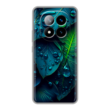 Силиконовый чехол на Xiaomi Redmi Note 14 Pro Plus с принтом Листья Силиконовый чехол на Xiaomi Redmi Note 14 Pro Plus с принтом Листья