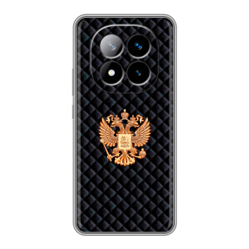 Силиконовый чехол на Xiaomi Redmi Note 14 Pro Plus с принтом Герб России принт