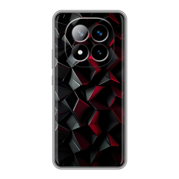 Силиконовый чехол на Xiaomi Redmi Note 14 Pro Plus с принтом Абстракция