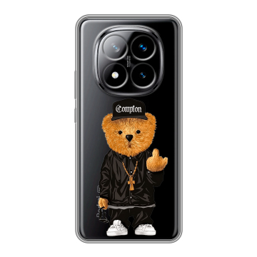 Силиконовый чехол на Xiaomi Redmi Note 14 Pro Plus с принтом Мишка