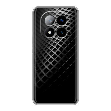 Силиконовый чехол на Xiaomi Redmi Note 14 Pro Plus с принтом Текстура металла
