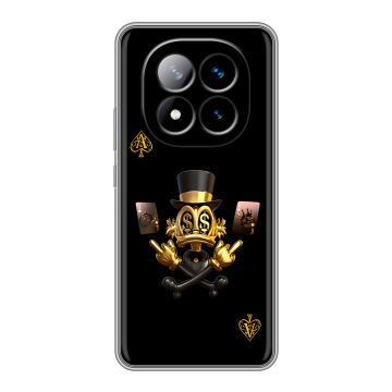Силиконовый чехол на Xiaomi Redmi Note 14 Pro Plus с принтом Золотой скрудж макдак Силиконовый чехол на Xiaomi Redmi Note 14 Pro Plus с принтом Золотой скрудж макдак