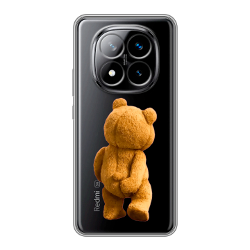 Силиконовый чехол на Xiaomi Redmi Note 14 Pro Plus с принтом Медведь Силиконовый чехол на Xiaomi Redmi Note 14 Pro Plus с принтом Медведь