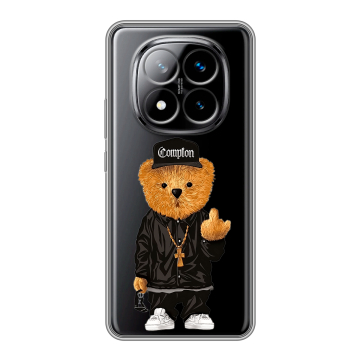 Силиконовый чехол на Xiaomi Redmi Note 14 Pro Plus с принтом Плюшевый медведь