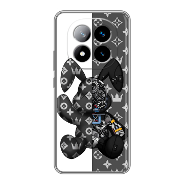 Силиконовый чехол на Xiaomi Redmi Note 14 Pro Plus с принтом Луи робот Силиконовый чехол на Xiaomi Redmi Note 14 Pro Plus с принтом Луи робот