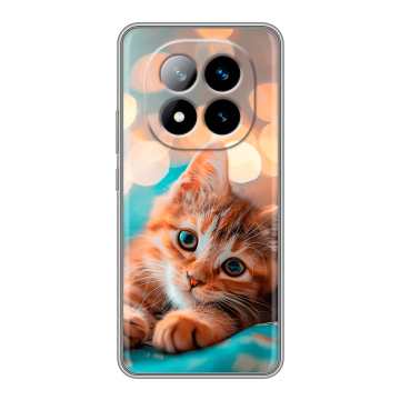 Силиконовый чехол на Xiaomi Redmi Note 14 Pro Plus с принтом котик