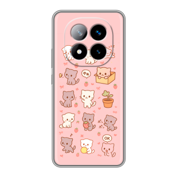 Силиконовый чехол на Xiaomi Redmi Note 14 Pro Plus с принтом Hello Kitty Хелоу Кити