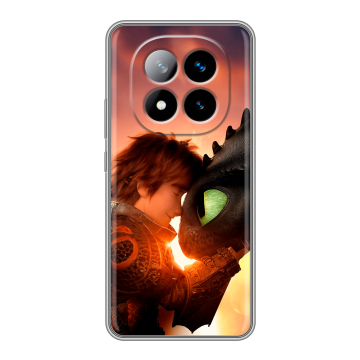 Силиконовый чехол на Xiaomi Redmi Note 14 Pro Plus с принтом Как приручить дракона