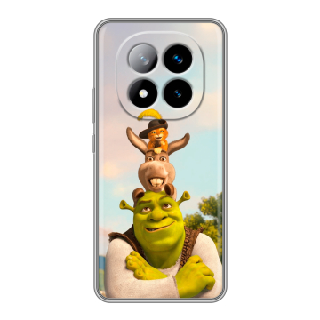 Силиконовый чехол на Xiaomi Redmi Note 14 Pro Plus с принтом Шрек Shrek Силиконовый чехол на Xiaomi Redmi Note 14 Pro Plus с принтом Шрек Shrek