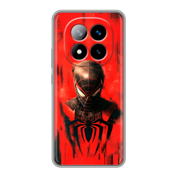 Силиконовый чехол на Xiaomi Redmi Note 14 Pro Plus с принтом человек паук spiderman Силиконовый чехол на Xiaomi Redmi Note 14 Pro Plus с принтом человек паук spiderman