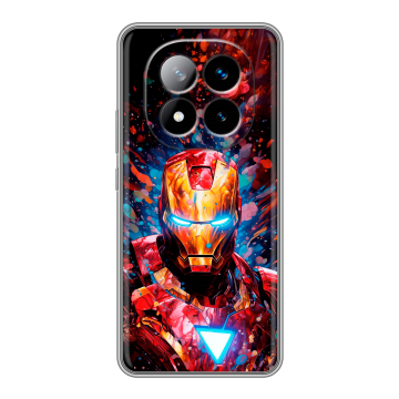 Силиконовый чехол на Xiaomi Redmi Note 14 Pro Plus с принтом Железный человек Ironman Силиконовый чехол на Xiaomi Redmi Note 14 Pro Plus с принтом Железный человек Ironman