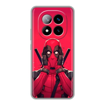 Силиконовый чехол на Xiaomi Redmi Note 14 Pro Plus с принтом Дедпул Deadpool