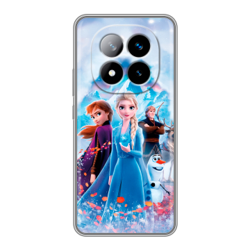 Силиконовый чехол на Xiaomi Redmi Note 14 Pro Plus с принтом Холодное сердце Frozen Силиконовый чехол на Xiaomi Redmi Note 14 Pro Plus с принтом Холодное сердце Frozen