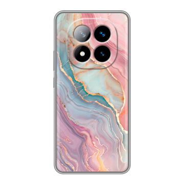 Силиконовый чехол на Xiaomi Redmi Note 14 Pro Plus с принтом розовый мрамор Силиконовый чехол на Xiaomi Redmi Note 14 Pro Plus с принтом розовый мрамор