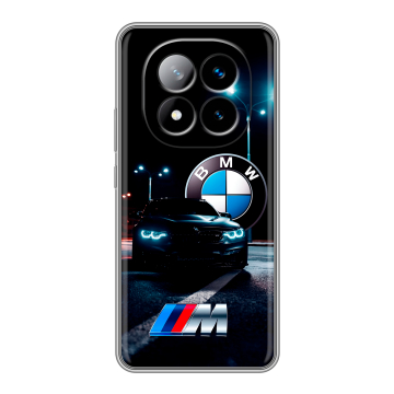Силиконовый чехол на Xiaomi Redmi Note 14 Pro Plus с принтом БМВ BMW Силиконовый чехол на Xiaomi Redmi Note 14 Pro Plus с принтом БМВ BMW