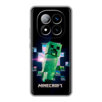 Силиконовый чехол на Xiaomi Redmi Note 14 Pro Plus с принтом Майнкрафт Minecraft Силиконовый чехол на Xiaomi Redmi Note 14 Pro Plus с принтом Майнкрафт Minecraft