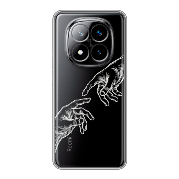 Силиконовый чехол на Xiaomi Redmi Note 14 Pro Plus с принтом Сотворение мира Силиконовый чехол на Xiaomi Redmi Note 14 Pro Plus с принтом Сотворение мира