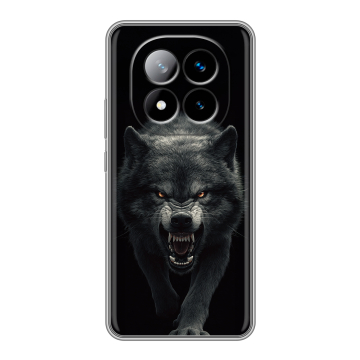 Силиконовый чехол на Xiaomi Redmi Note 14 Pro Plus с принтом Волк Силиконовый чехол на Xiaomi Redmi Note 14 Pro Plus с принтом Волк