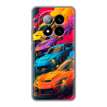 Силиконовый чехол на Xiaomi Redmi Note 14 Pro Plus с принтом Тачки Силиконовый чехол на Xiaomi Redmi Note 14 Pro Plus с принтом Тачки