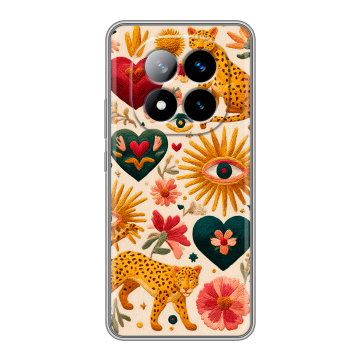 Силиконовый чехол на Xiaomi Redmi Note 14 Pro Plus с принтом Модный принт Силиконовый чехол на Xiaomi Redmi Note 14 Pro Plus с принтом Модный принт