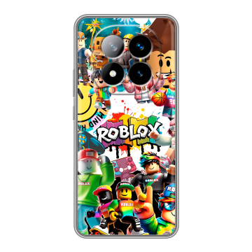 Силиконовый чехол на Xiaomi Redmi Note 14 Pro Plus с принтом Roblox Роблокс Силиконовый чехол на Xiaomi Redmi Note 14 Pro Plus с принтом Roblox Роблокс