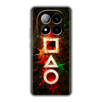Силиконовый чехол на Xiaomi Redmi Note 14 Pro Plus с принтом Squid Game Игра кальмара