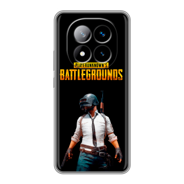Силиконовый чехол на Xiaomi Redmi Note 14 Pro Plus с принтом PUGB ПАГБ Силиконовый чехол на Xiaomi Redmi Note 14 Pro Plus с принтом PUGB ПАГБ