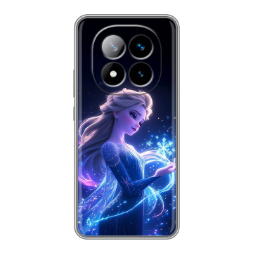 Силиконовый чехол на Xiaomi Redmi Note 14 Pro Plus с принтом Холодное сердце Frozen Силиконовый чехол на Xiaomi Redmi Note 14 Pro Plus с принтом Холодное сердце Frozen