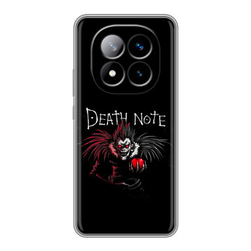 Силиконовый чехол на Xiaomi Redmi Note 14 Pro Plus с принтом Death note Тетрадь смерти Силиконовый чехол на Xiaomi Redmi Note 14 Pro Plus с принтом Death note Тетрадь смерти