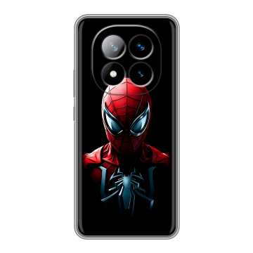 Силиконовый чехол на Xiaomi Redmi Note 14 Pro Plus с принтом Spiderman Человек паук Силиконовый чехол на Xiaomi Redmi Note 14 Pro Plus с принтом Spiderman Человек паук
