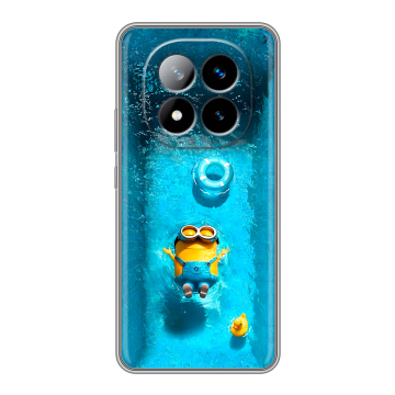 Силиконовый чехол на Xiaomi Redmi Note 14 Pro Plus с принтом Миньоны Силиконовый чехол на Xiaomi Redmi Note 14 Pro Plus с принтом Миньоны