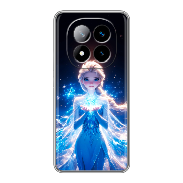 Силиконовый чехол на Xiaomi Redmi Note 14 Pro Plus с принтом Холодное сердце Frozen Силиконовый чехол на Xiaomi Redmi Note 14 Pro Plus с принтом Холодное сердце Frozen