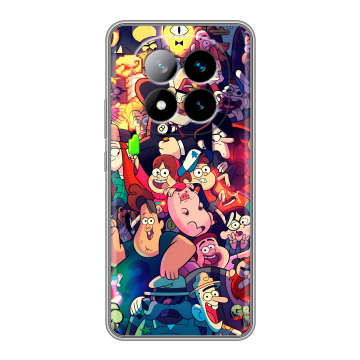 Силиконовый чехол на Xiaomi Redmi Note 14 Pro Plus с принтом Gravity Falls Гравити Фолз Силиконовый чехол на Xiaomi Redmi Note 14 Pro Plus с принтом Gravity Falls Гравити Фолз