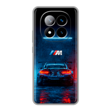 Силиконовый чехол на Xiaomi Redmi Note 14 Pro Plus с принтом BMW БМВ Силиконовый чехол на Xiaomi Redmi Note 14 Pro Plus с принтом BMW БМВ