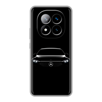 Силиконовый чехол на Xiaomi Redmi Note 14 Pro Plus с принтом Mercedes Мерседес