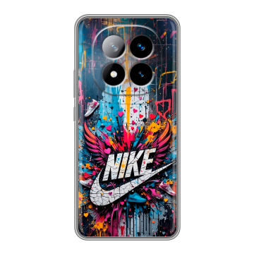 Силиконовый чехол на Xiaomi Redmi Note 14 Pro Plus с принтом Nike Найк